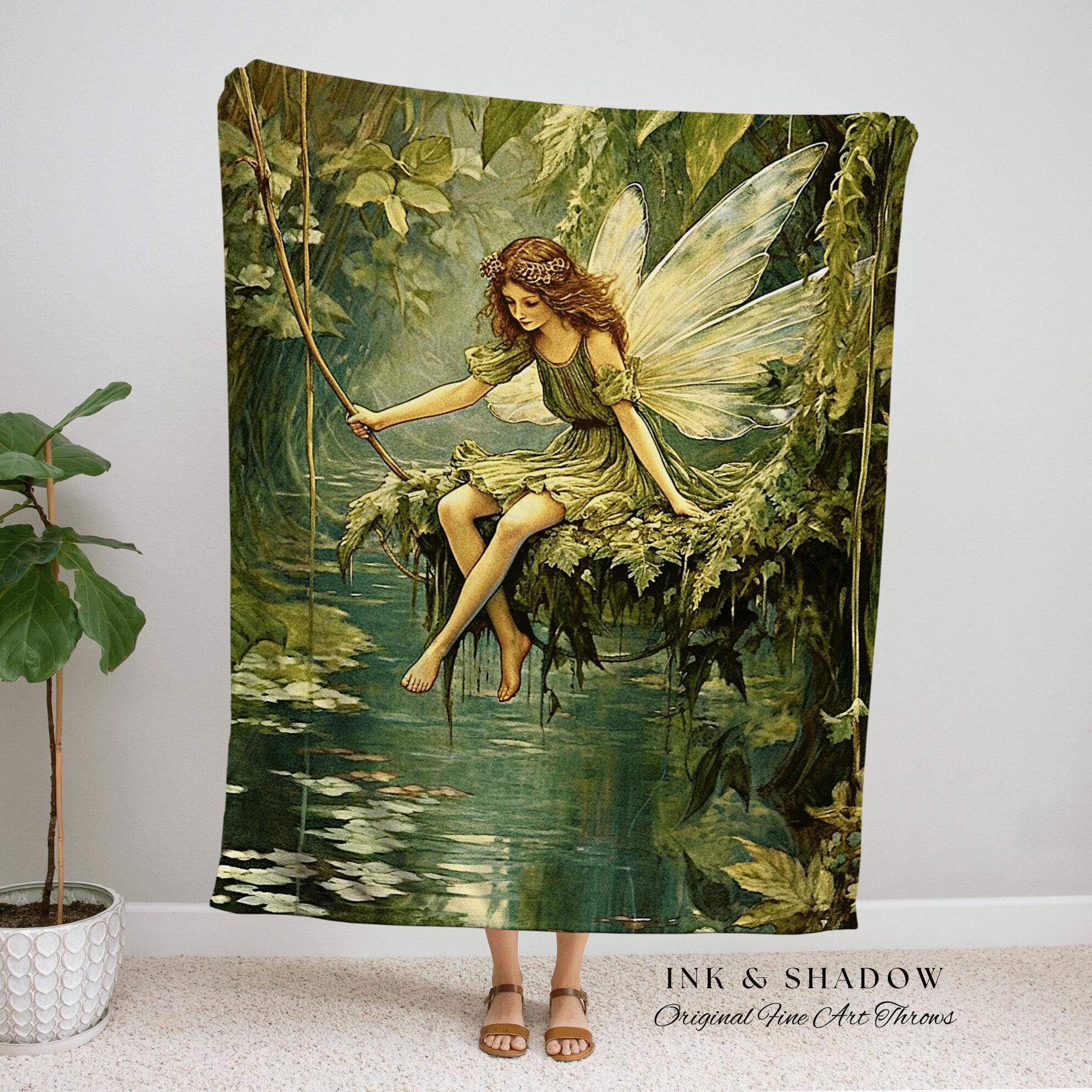 Forest Nymph Woven Blanket | Fairytale Aesthetic Celestial Wall