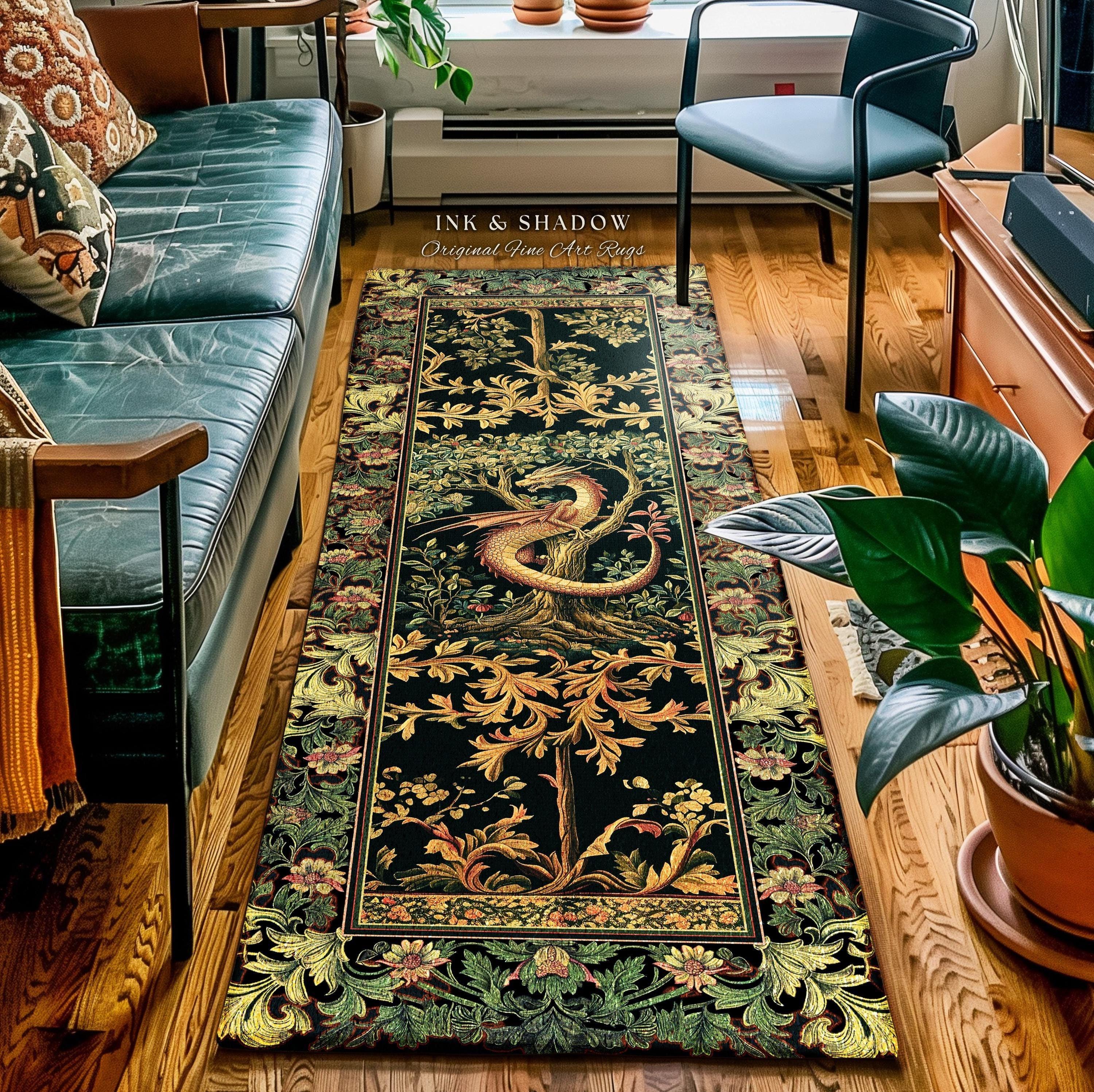 CreativeDrugStore × verdy rugmat ラグマット Ornate Victorian Gothic Dragon Runner Enchanted Baroque Medieval