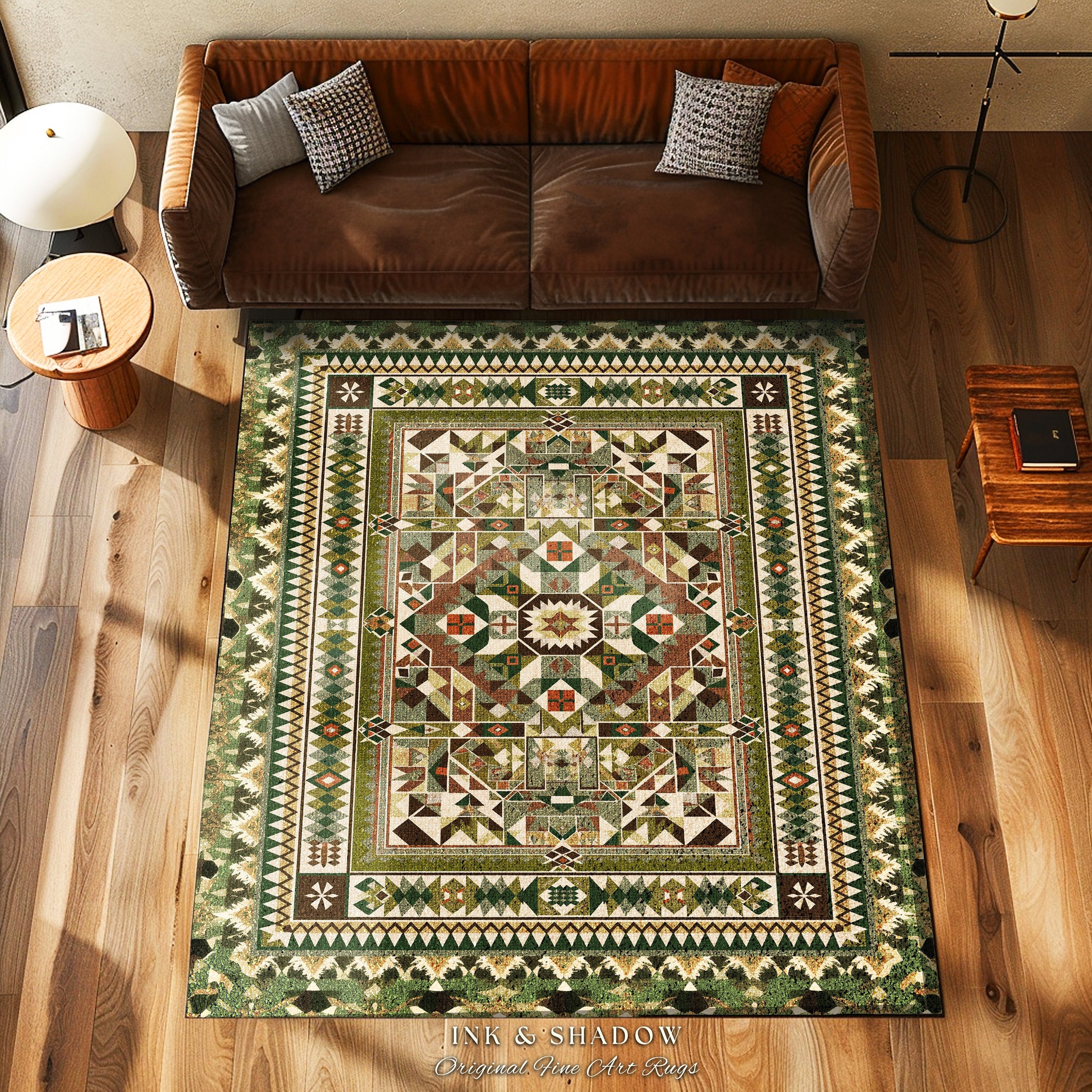 110×210 \"Green Emerald” ViNTAGE RUG 110×210 