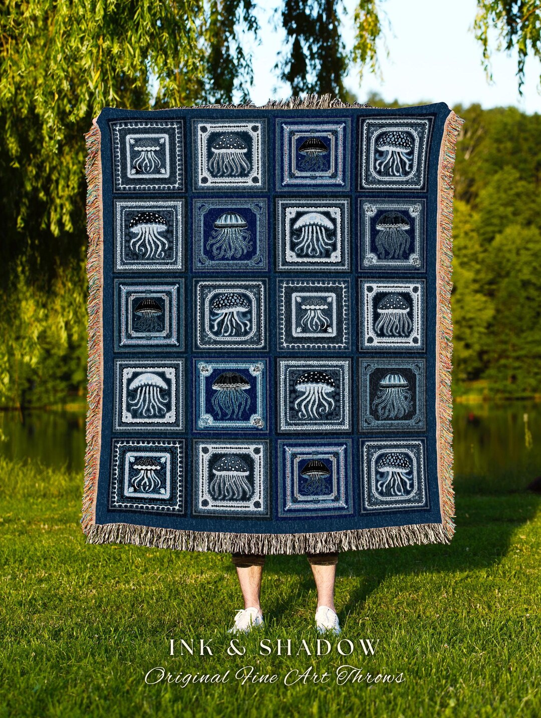 Deep Sea Dance Quilted Blanket NCU0DV119 main image 1