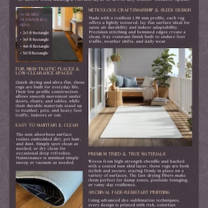 a brochure for a furniture store