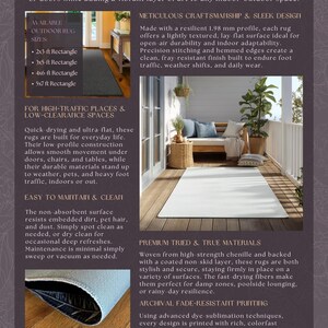 a brochure for a furniture store