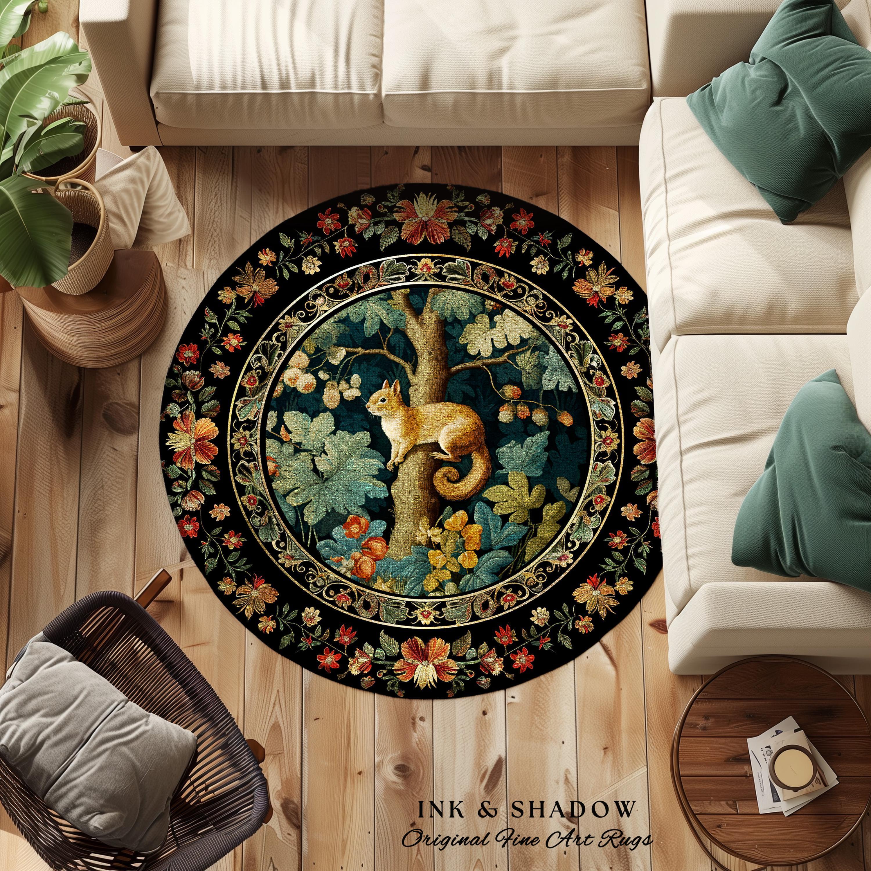 Botanical Morris Rug | Forest Theme Decor William Morris Style
