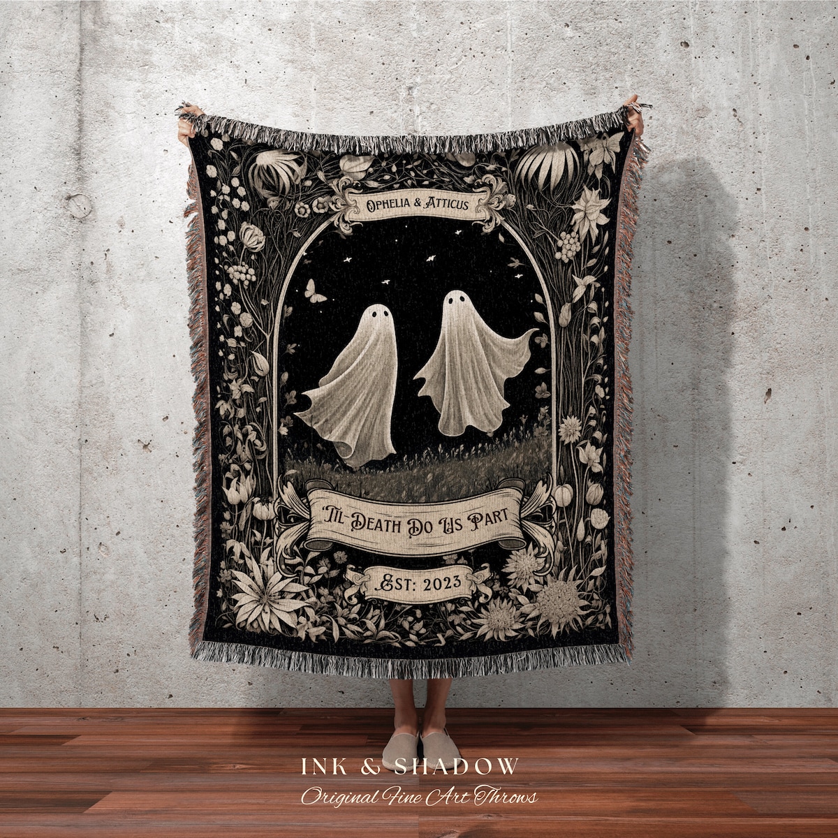'till Death Do Us Part Wedding Blanket