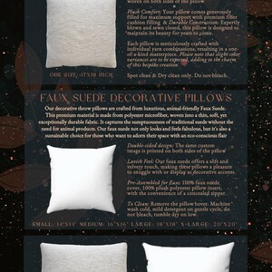 May include: Two decorative throw pillows, one woven and one faux suede. The woven pillow is white with a subtle texture and measures 17 inches by 18 inches. The faux suede pillow is white and has a smooth, velvety texture. Both pillows are square and have a double-sided design with the same image printed on both sides.
