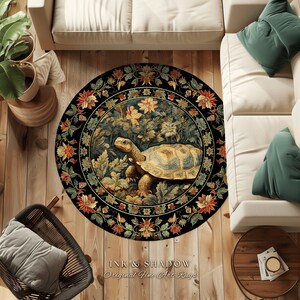 Ornate Floral Bedroom Rug | Tortoise Decor William Morris Style ...