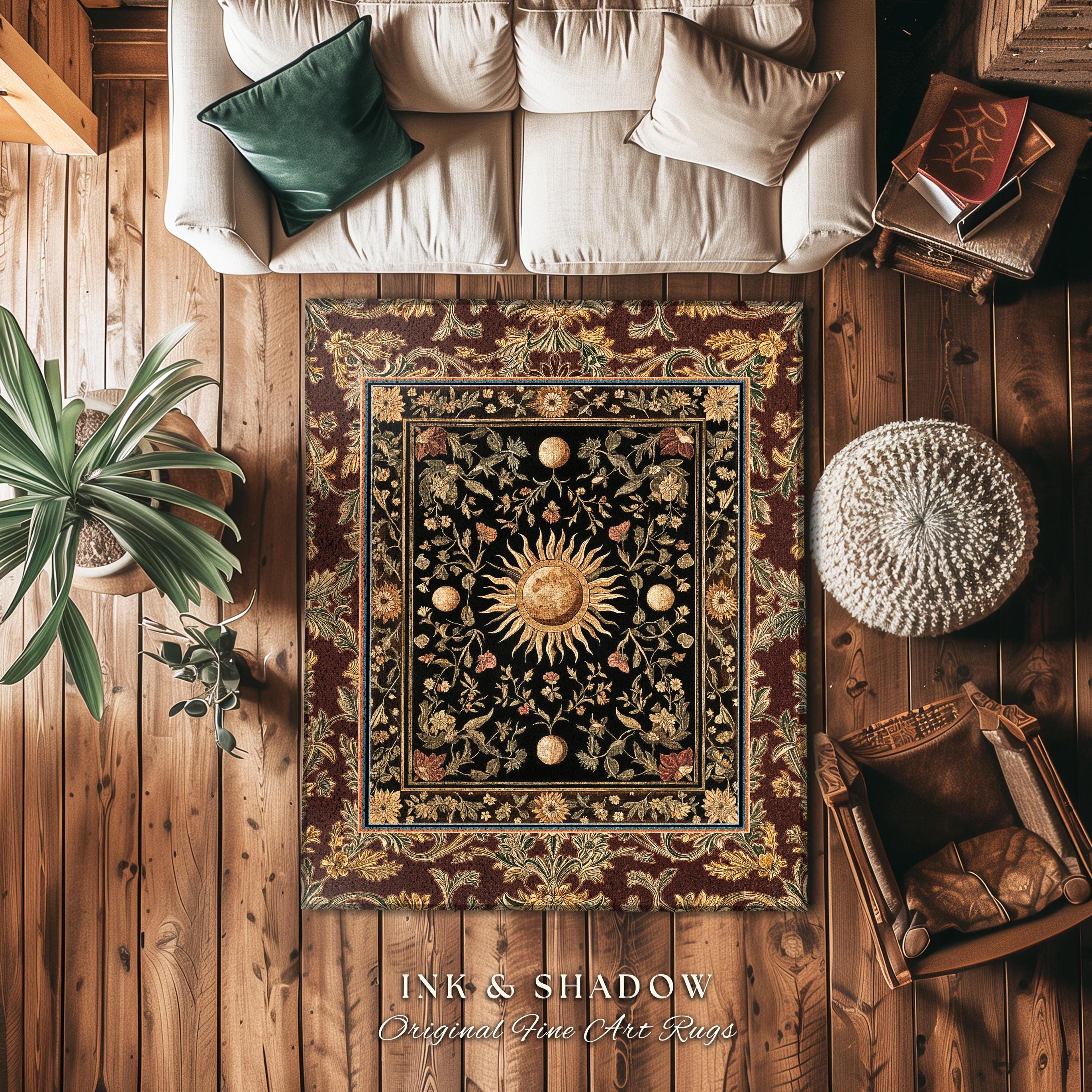 Rococo Sun Regal Rococo Skies Celestial Area Rug | Enchanted Celestial Witchy ...