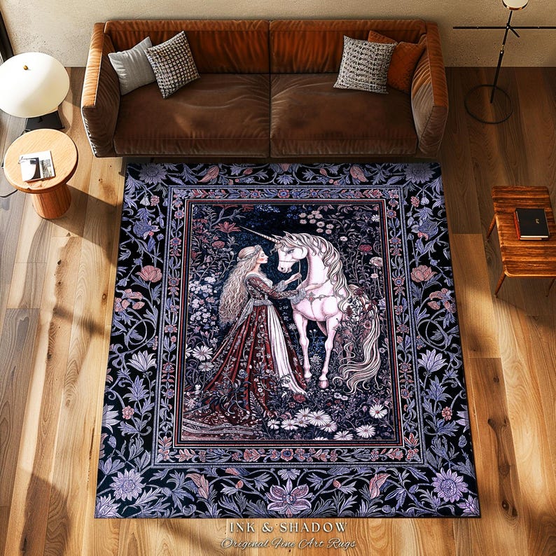 Princesscore Decor Enchanted Lavender Mystic Area Rug | Pastel Rococo Princesscore Decor ...