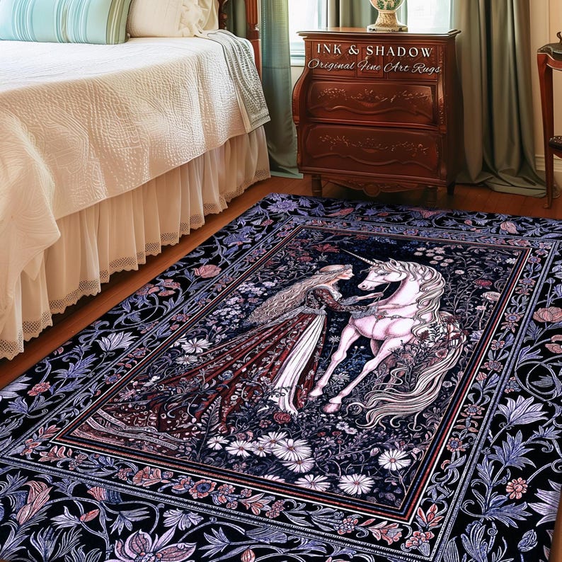Princesscore Decor Enchanted Lavender Mystic Area Rug | Pastel Rococo Princesscore Decor ...