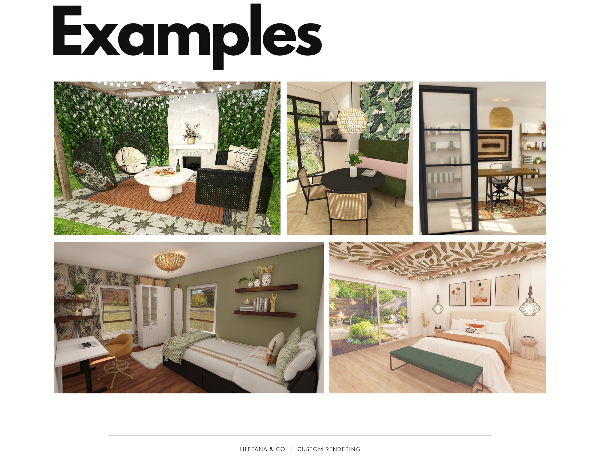 Interior Design Service Package-custom Rendering/drawinge-designe ...