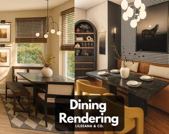Custom Dining Room Design | Interior Design E-Design Service