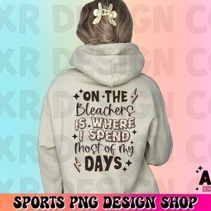 På läktaren tillbringar jag de flesta av mina dagar png, sportpaket png, framficka och baksida png, sportmamma png, digital nedladdning bild 3