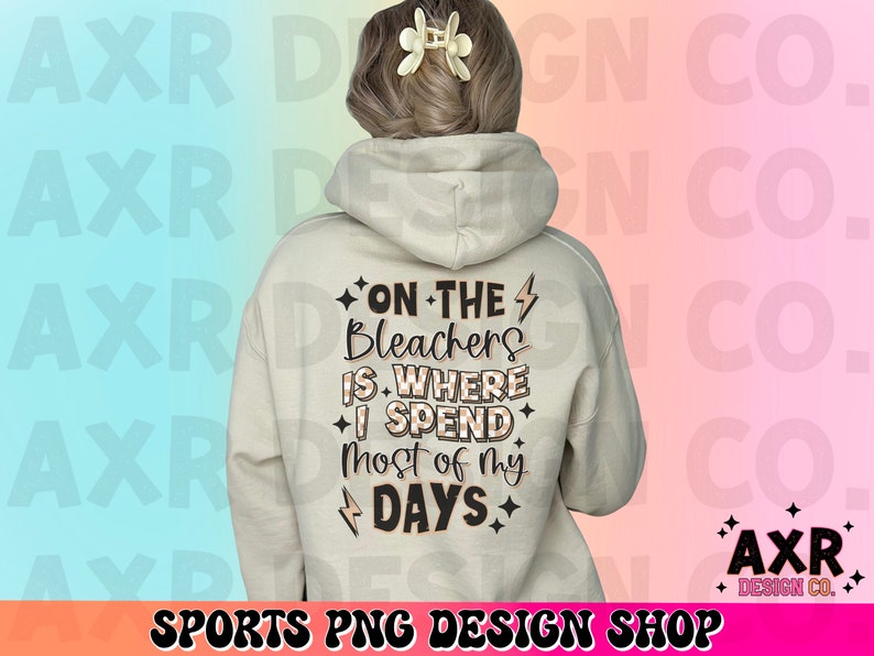 På läktaren tillbringar jag de flesta av mina dagar png, sportpaket png, framficka och baksida png, sportmamma png, digital nedladdning bild 3
