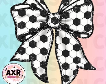 Soccer coquette bow png, cute glitter soccer bow sublimation design, soccer game day, girlie flower soccer shirt digital download print