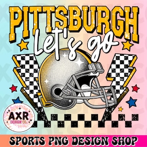 Pittsburgh Football png, American football sublimation design, custom football png, retro football shirt png, game day touchdown season png