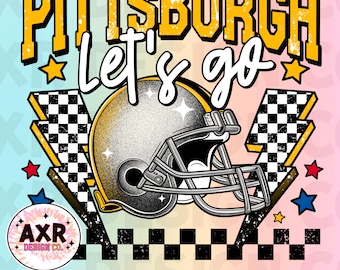 Pittsburgh Football png, American football sublimation design, custom football png, retro football shirt png, game day touchdown season png