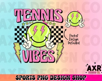 Retro tennis vibes png, tennis sublimation design, tennis season png, tennis mama png digital designs download tee shirt design png