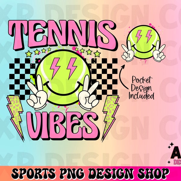 Retro tennis vibes png, tennis sublimation design, tennis season png, tennis mama png digital designs download tee shirt design png