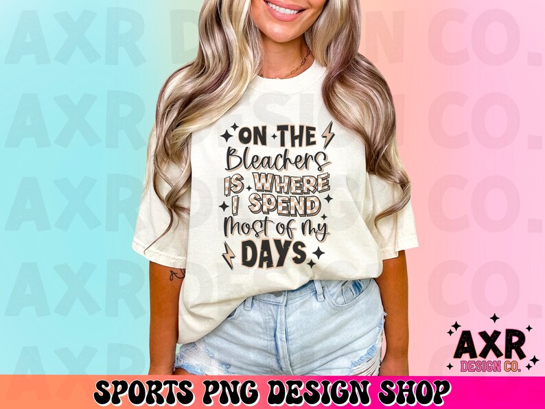 På läktaren tillbringar jag de flesta av mina dagar png, sportpaket png, framficka och baksida png, sportmamma png, digital nedladdning bild 6