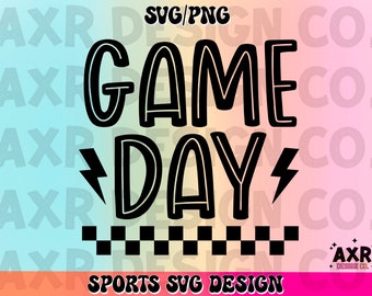 Retro game day svg/png, game day sublimation design, game day cricut svg, silhouette svg, game day cutting file svg
