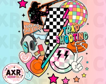 Retro trapshooting png sublimering, trap shooting mom png, lermål png, sportskytte png, skeetmål kokettbåge png