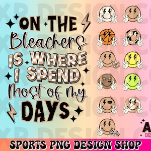 På läktaren tillbringar jag de flesta av mina dagar png, sportpaket png, framficka och baksida png, sportmamma png, digital nedladdning bild 1