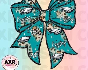 Philadelphia Football png, Amerikaans voetbal sublimatieontwerp, retro meisjesvoetbalshirt png, wedstrijddag adelaars coquette boog digitale print