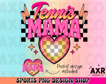 Mama de tênis png, design retrô de sublimação de tênis, mãe de tênis png, dia de jogo de tênis png, bougie tênis mon png, camisa de tênis da moda png