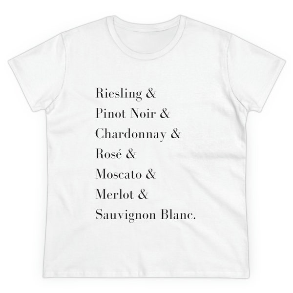 Wine List Shirt