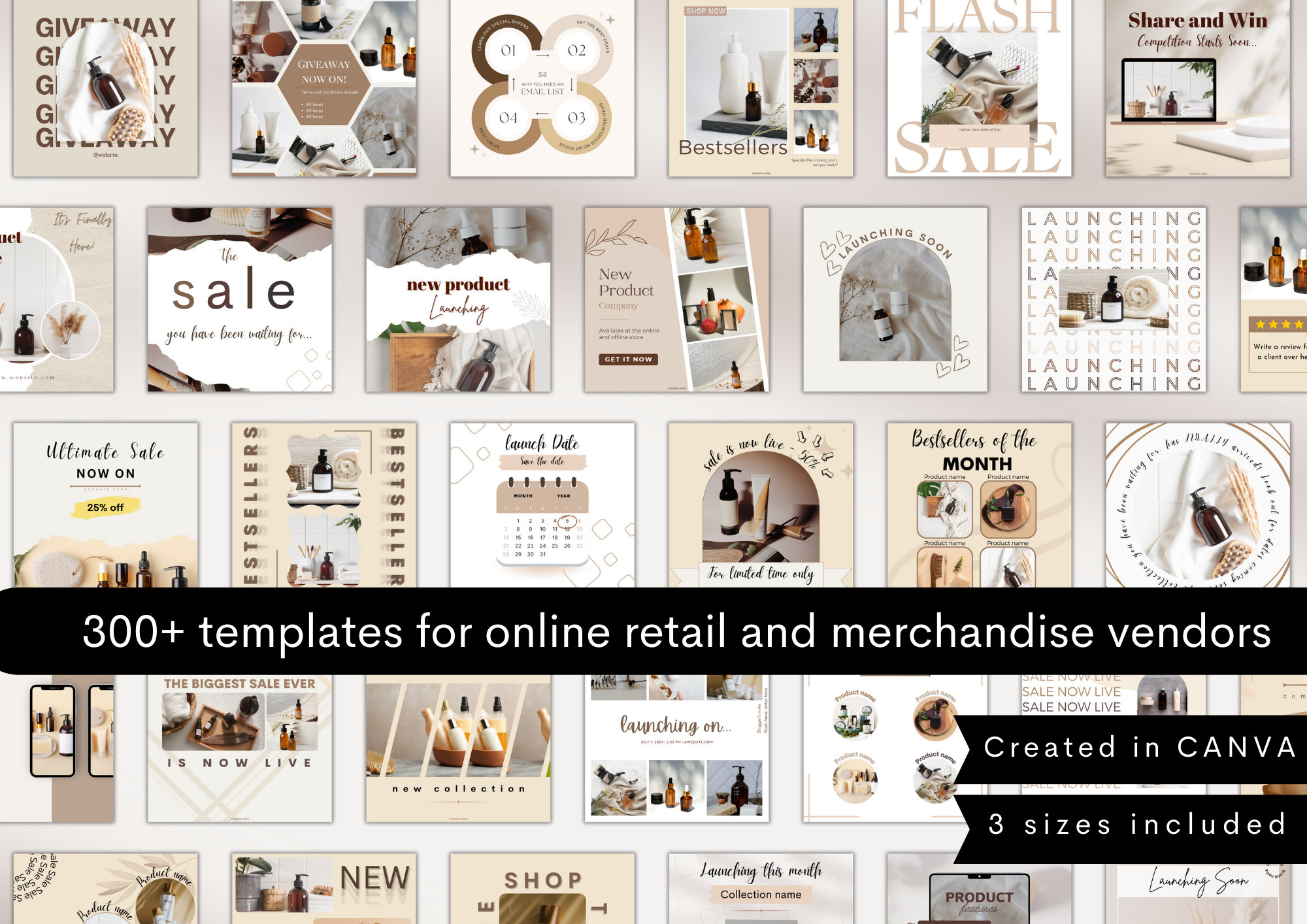 300+ E-commerce Social Media Templates, Product Business Content (canva ...
