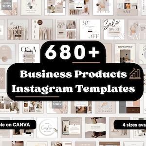 680+ E-commerce social media templates and content for product sellers, Product business posts Product business content 4 sizes available