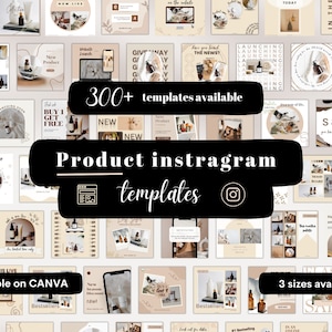 300+ E-commerce social media templates and content for product sellers, Product business posts Product business content 3 sizes available