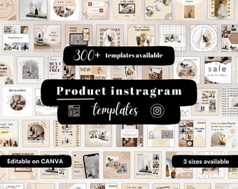 300+ E-commerce social media templates and content for product sellers, Product business posts Product business content 3 sizes available