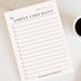 Simple Checklist, Printable Checklist - Etsy