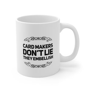 Tasse de fabrication de cartes artisanale, tasse à café amusante pour les artisans DIY, cadeau créatif pour les artistes, artisanat, tasse à thé, décoration de salle d'artisanat et accessoires