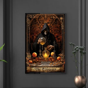 The Magician Tarot Card poster regalo para su decoración tarots cards print major arcana painting The Magician wall art Tarot cards colgador de pared