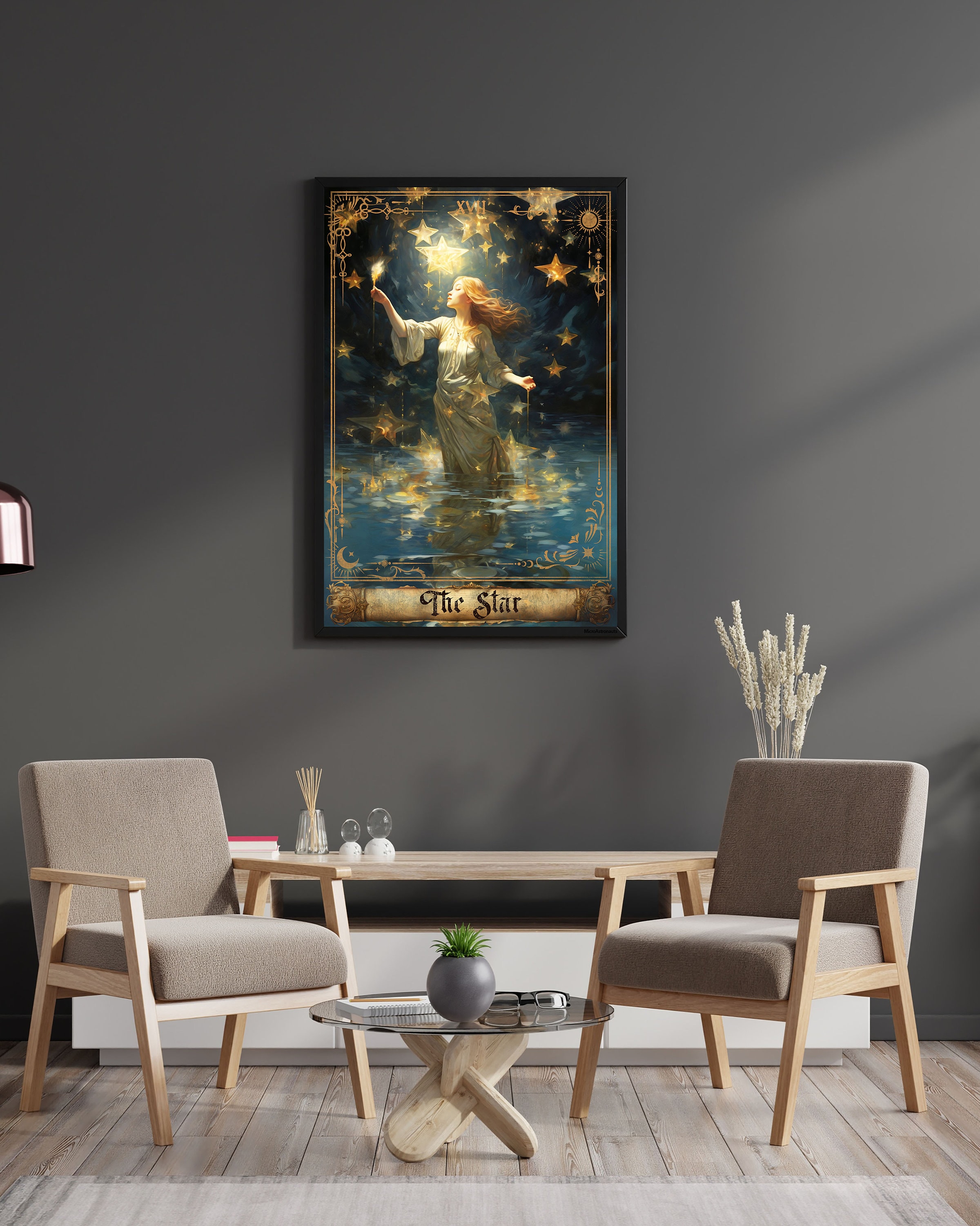 The Star Tarot Card Poster Art Tarots Cards Major Arcana Print the Star ...