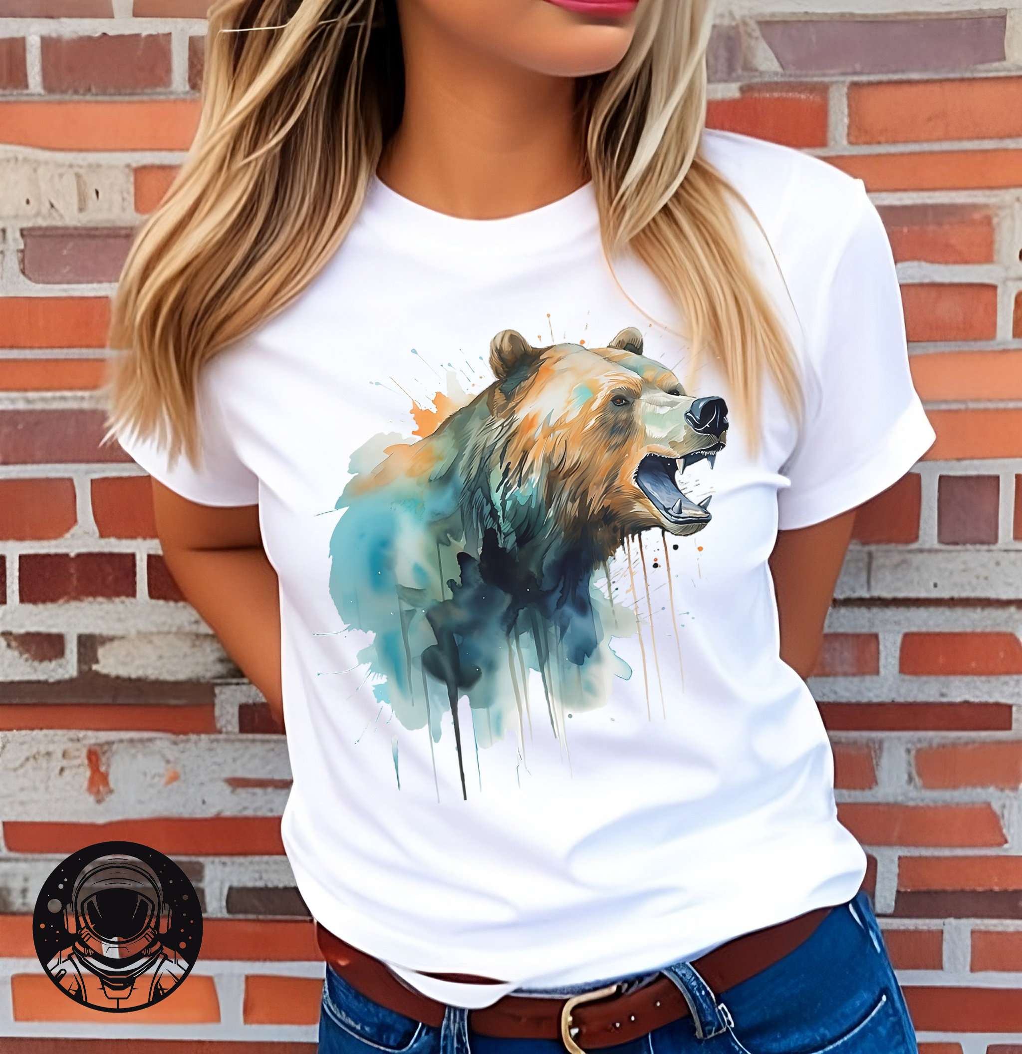 [ LMC]★WATER COLOR BEAR HEAD TEE b43e5db201c57c92b26f28d4663fb0