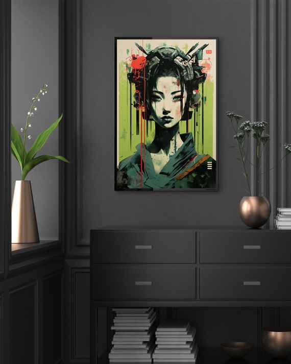 アート・デザイン・音楽 femmes photographes japonaises Japanese Geisha Girl Vaporwave Cyberpunk Popart Urban Style