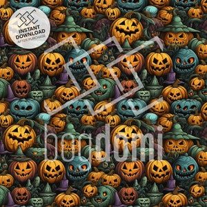 Seamless pattern, Autumn stitching  Seamless, Pumpkin, Halloween, scary, candles, Fall, Quilt, ghosts