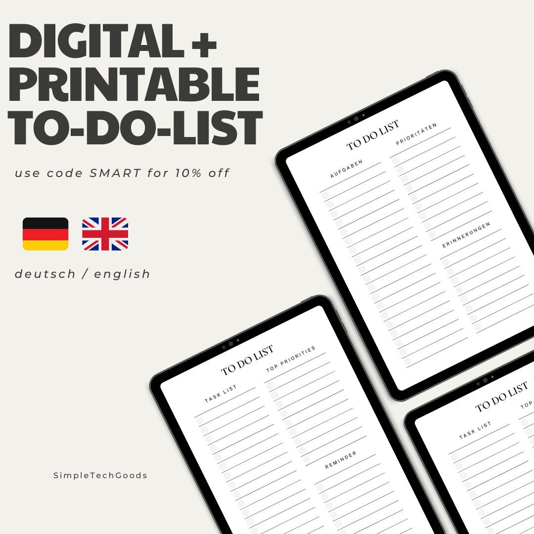 to-do-list-to-do-list-digital-to-do-list-german-digital-etsy