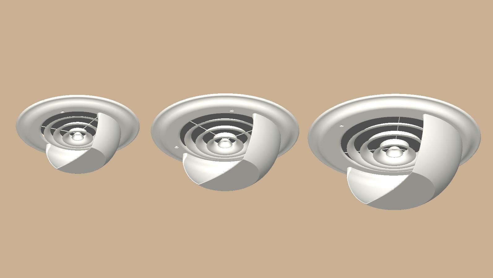 Air Deflector for Round Ceiling Diffusers, Duct Size 6, 8, or 10 - Etsy
