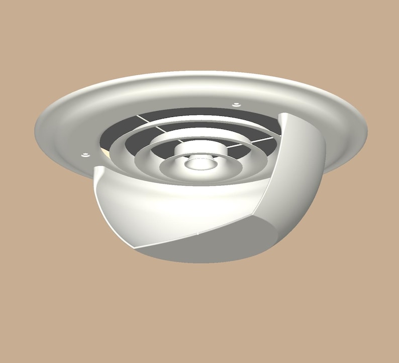 Air Deflector for Round Ceiling Diffusers, Duct Size 6, 8, or 10 - Etsy