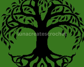 Tree of Life Tapestry Crochet Pattern: Blanket Throw (Digital Pattern)