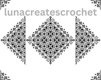 Nesting Doll Tapestry Crochet Pattern: Graphgan Blanket Throw (Digital Download)