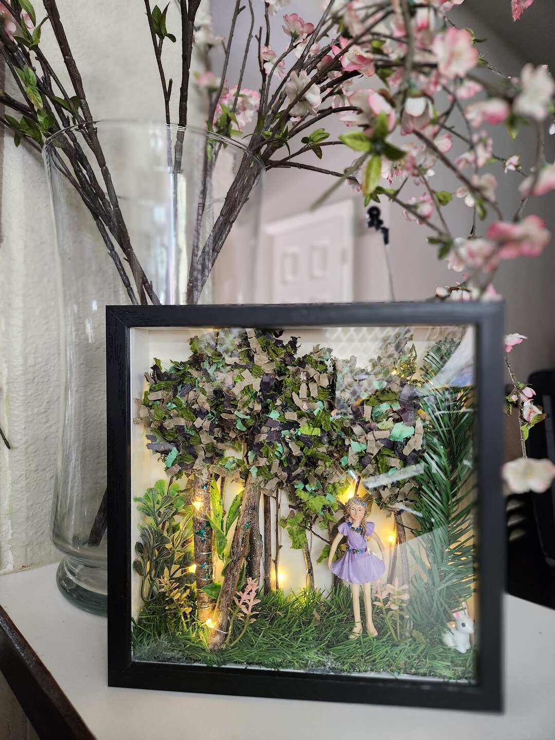 Shadow Box Shadow Box Art Fairy Light Box Fairy Lights Etsy