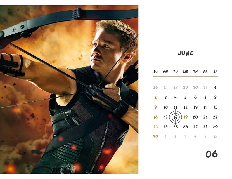 Marvel Calendar 2024 Etsy