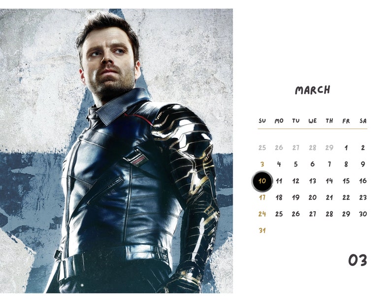 Marvel Calendar 2024 Etsy