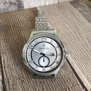 Invicta 12232 Vintage Silver  Dial Stainless Steel Men’s Watch