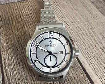 Invicta 12232 Vintage Silver Dial Stainless Steel Men’s Watch